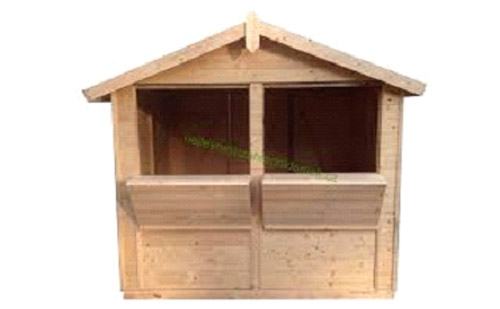 Dřevěný uzamykatelný stánek rozměru 3x2m