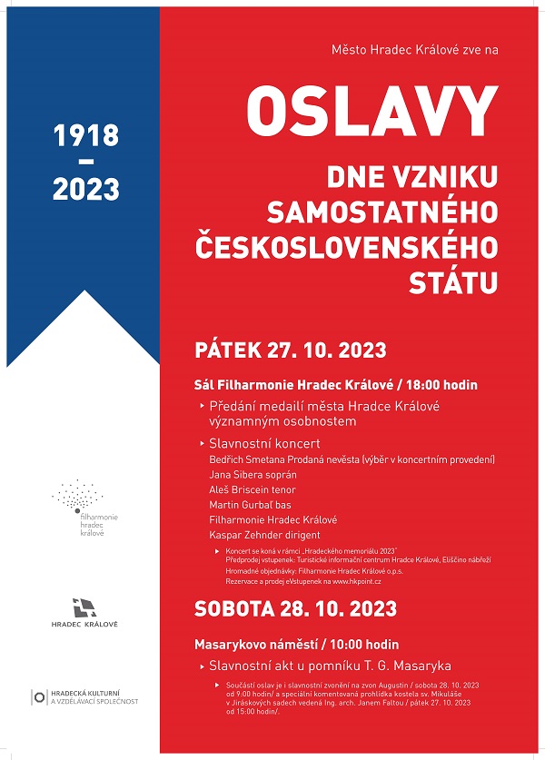 OSLAVY DNE VZNIKU SAMOSTATNÉHO ČESKOSLOVENSKÉHO STÁTU